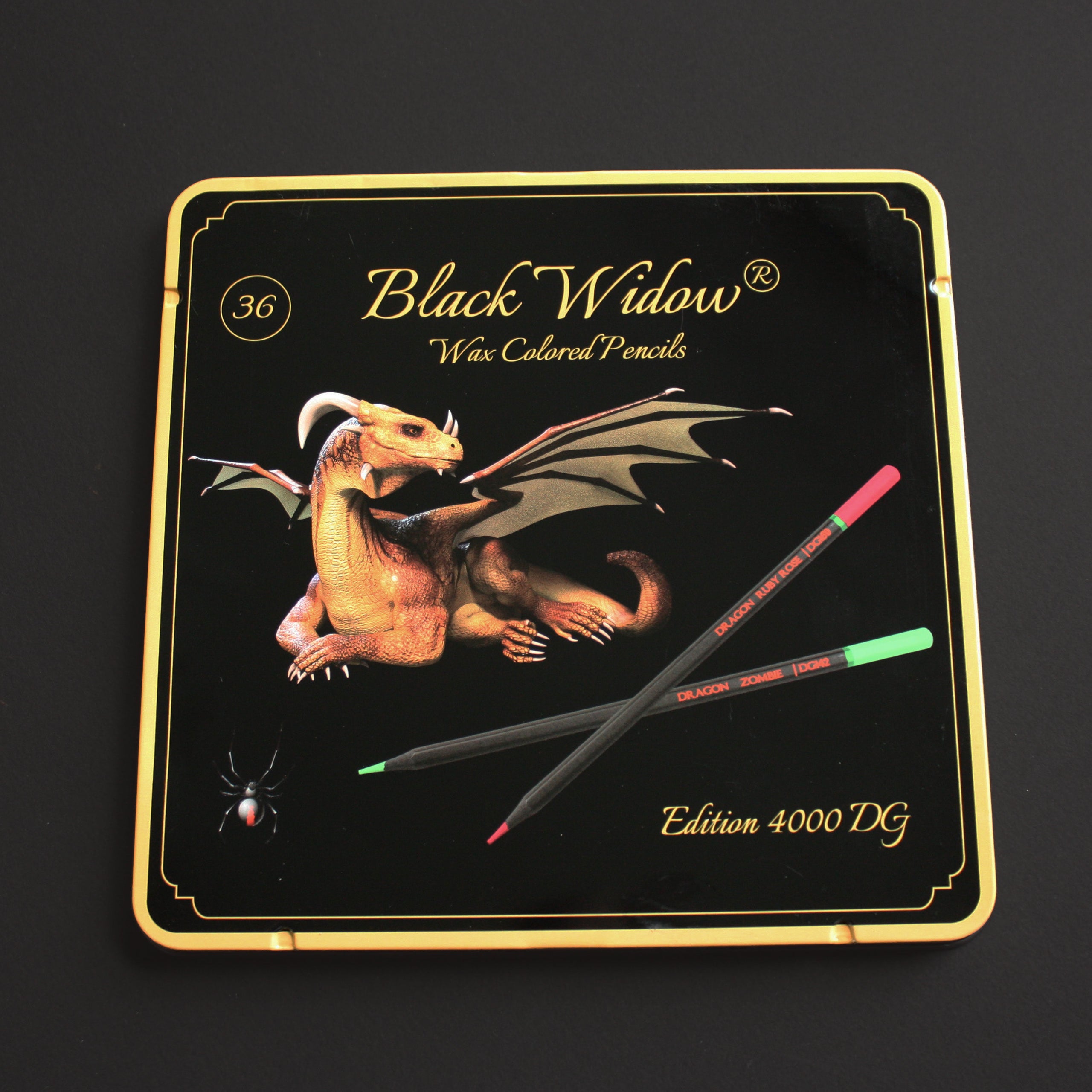 Swatching Black Widow's Latest Release  Dragon Series Colored Pencils 